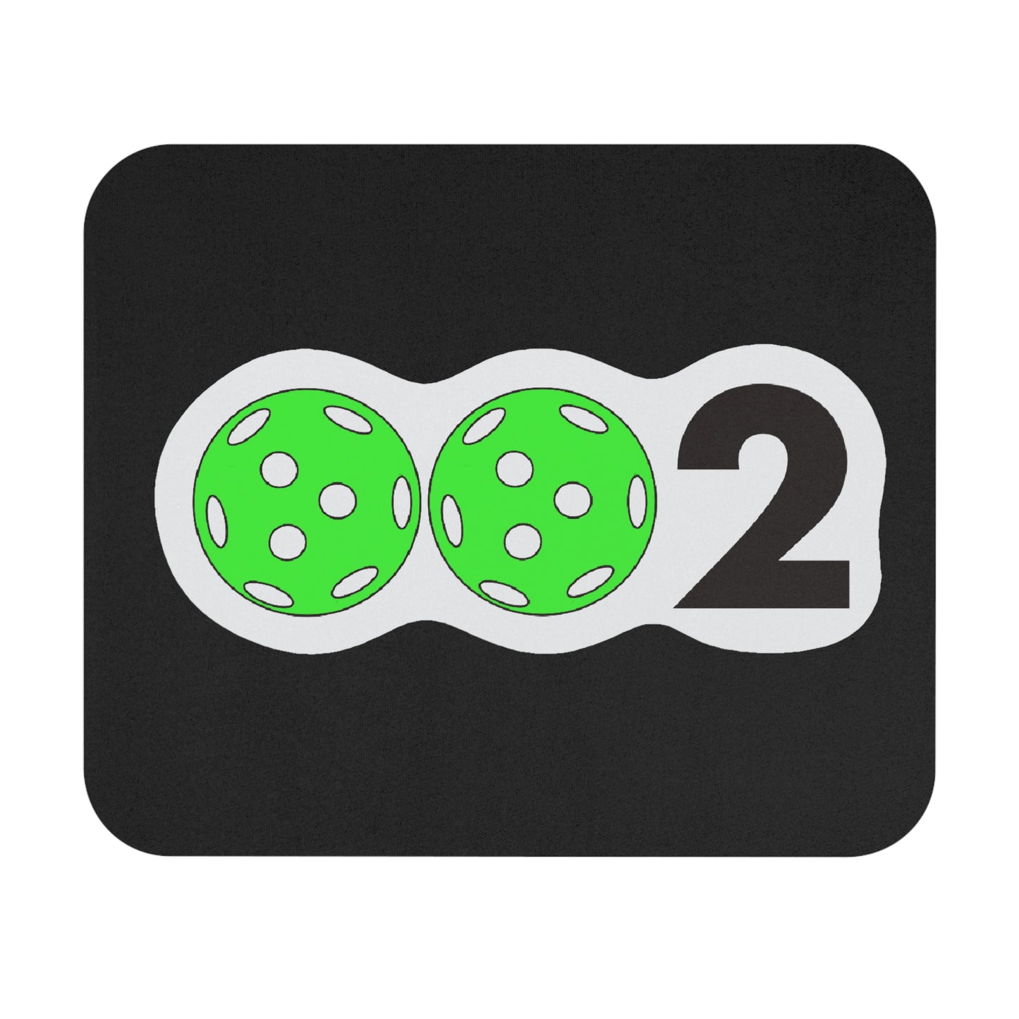 Pickleball Mouse Pad, Gaming Desk Accessory, Fun Gift for Athletes, Unique Office Decor, Green Design