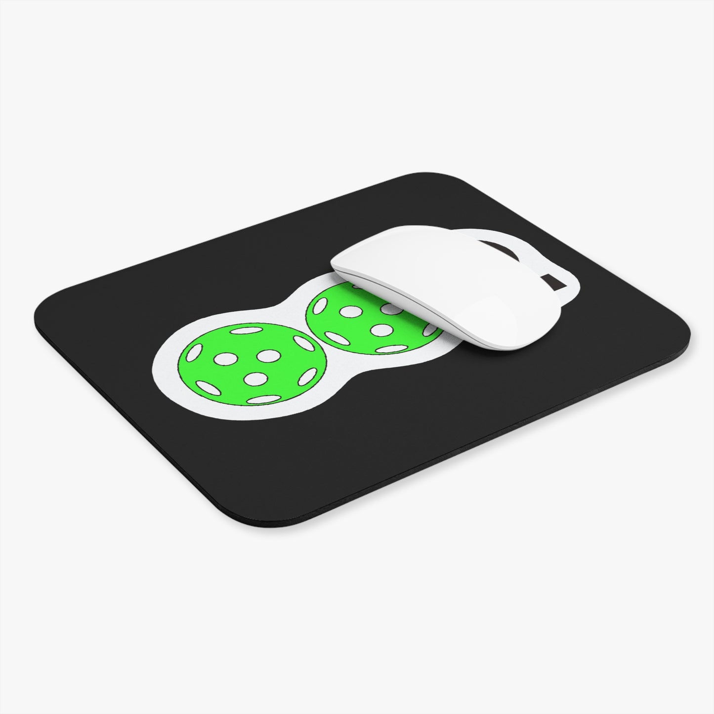 Pickleball Mouse Pad, Gaming Desk Accessory, Fun Gift for Athletes, Unique Office Decor, Green Design