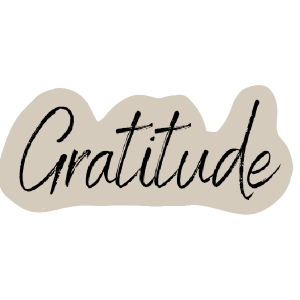 Gratitude Vinyl Sticker